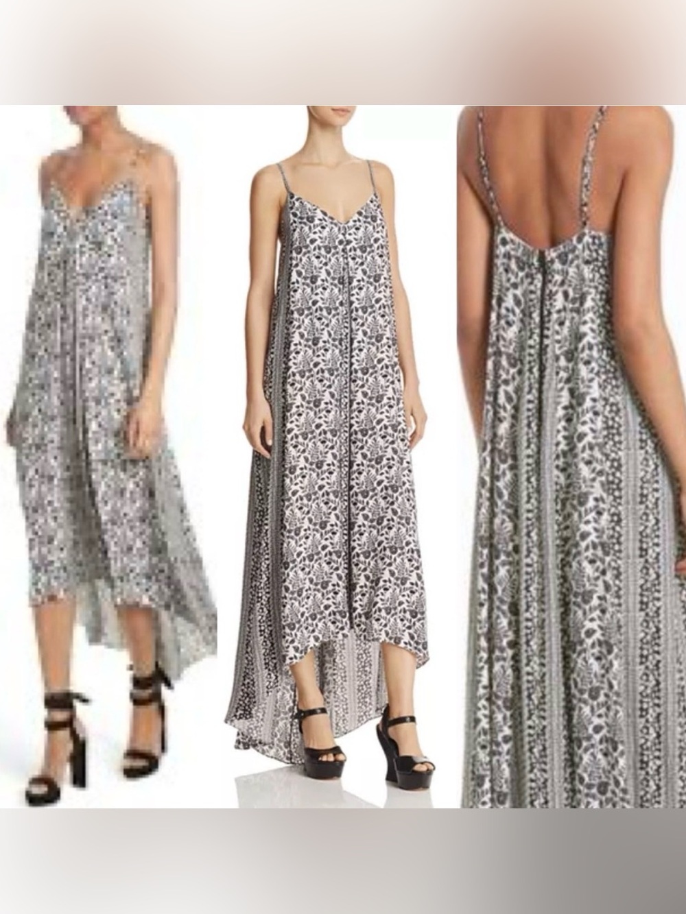 Alice + Olivia Soft White Slip Dress - Picture 3 of 6